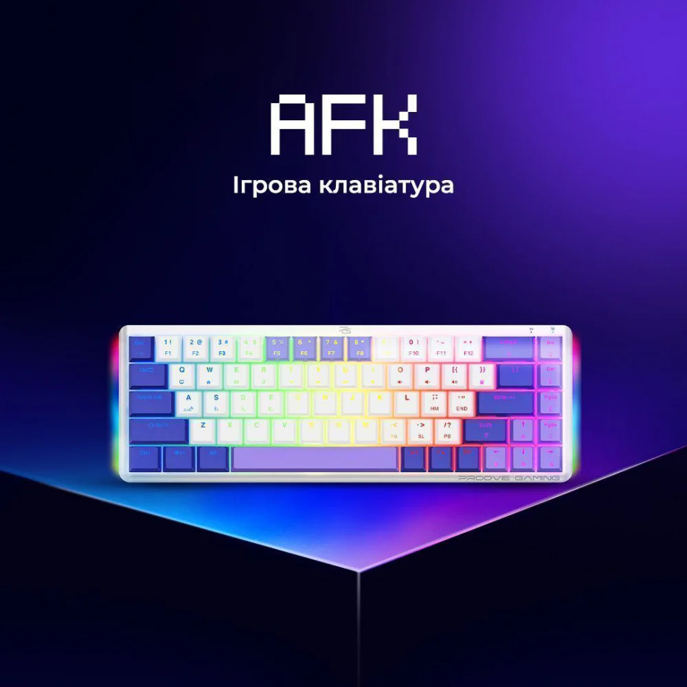Бездротова клавіатура Proove Gaming AFK (Ukraine Layout) - Зображення 7