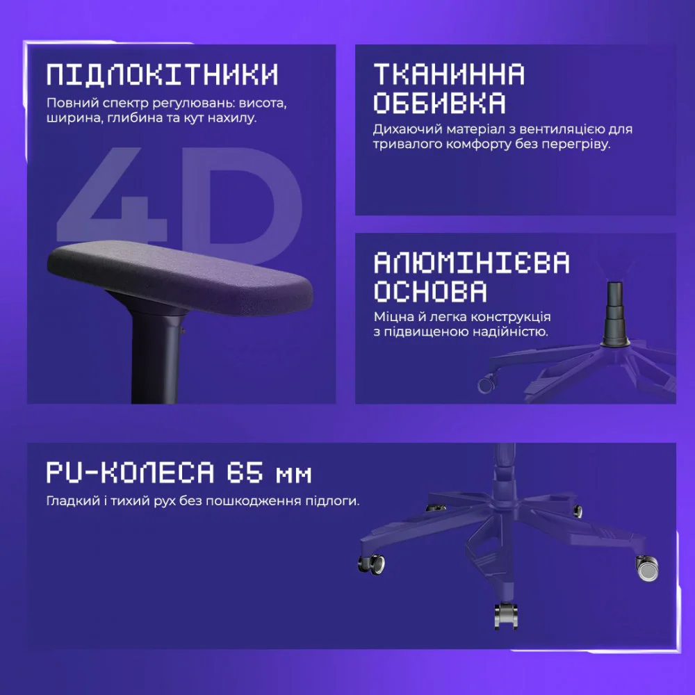 Крісло для геймерів Proove Gaming Combo - Зображення 9