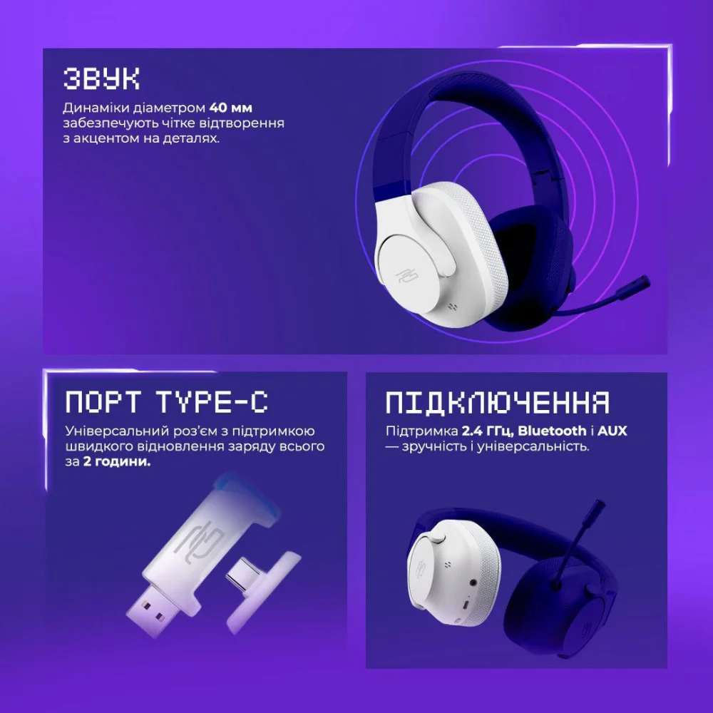 Бездротова ігрова гарнітура Proove Gaming Bliss Pro (APP) — изображение 11