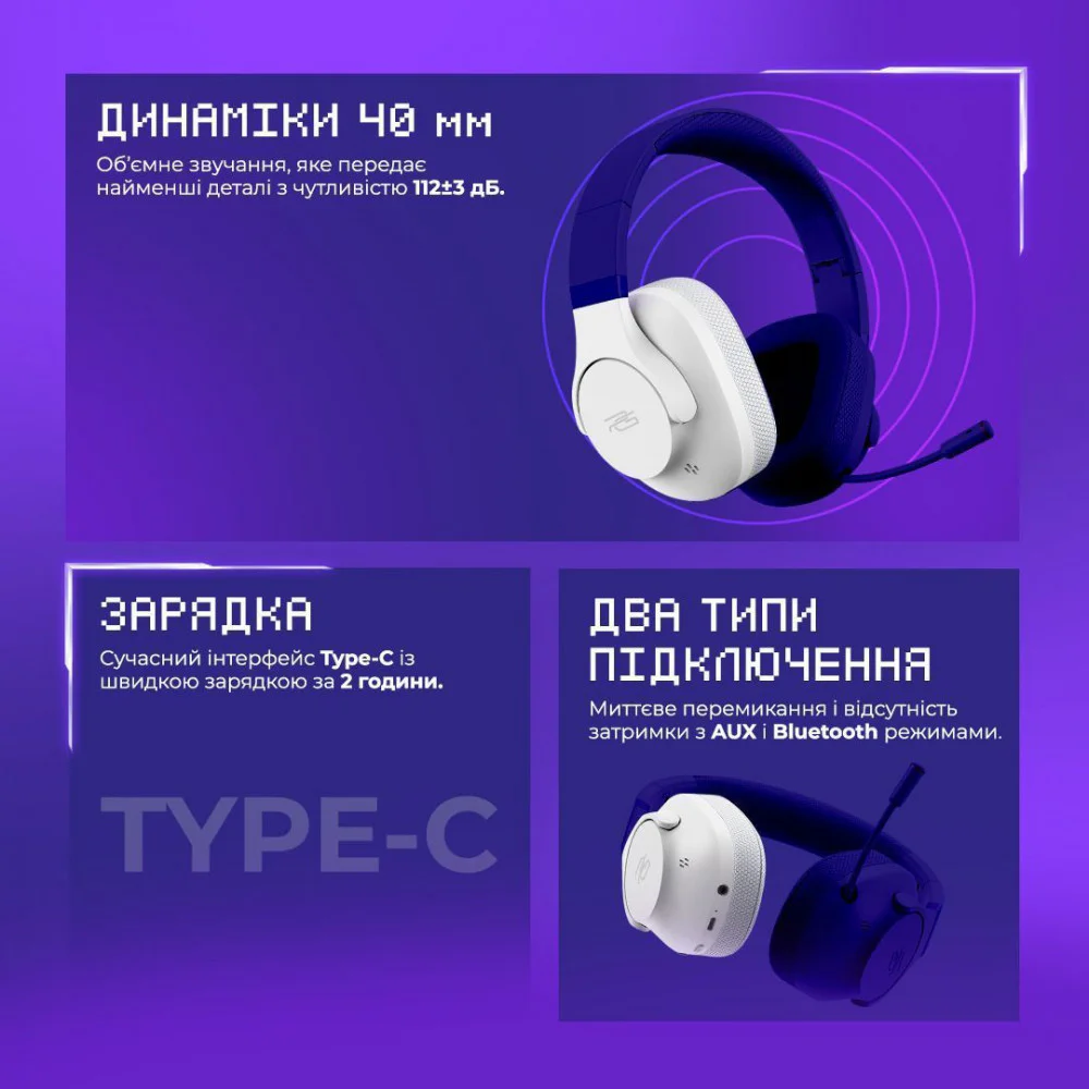 Бездротова ігрова гарнітура Proove Gaming Bliss (APP) — изображение 11