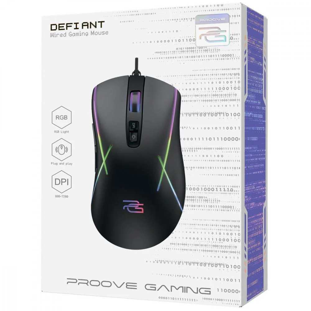 Дротова ігрова миша Proove Gaming Defiant - Зображення 2