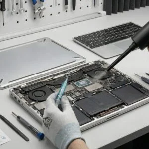 Профессиональная чистка и замена термопасты в ноутбуках