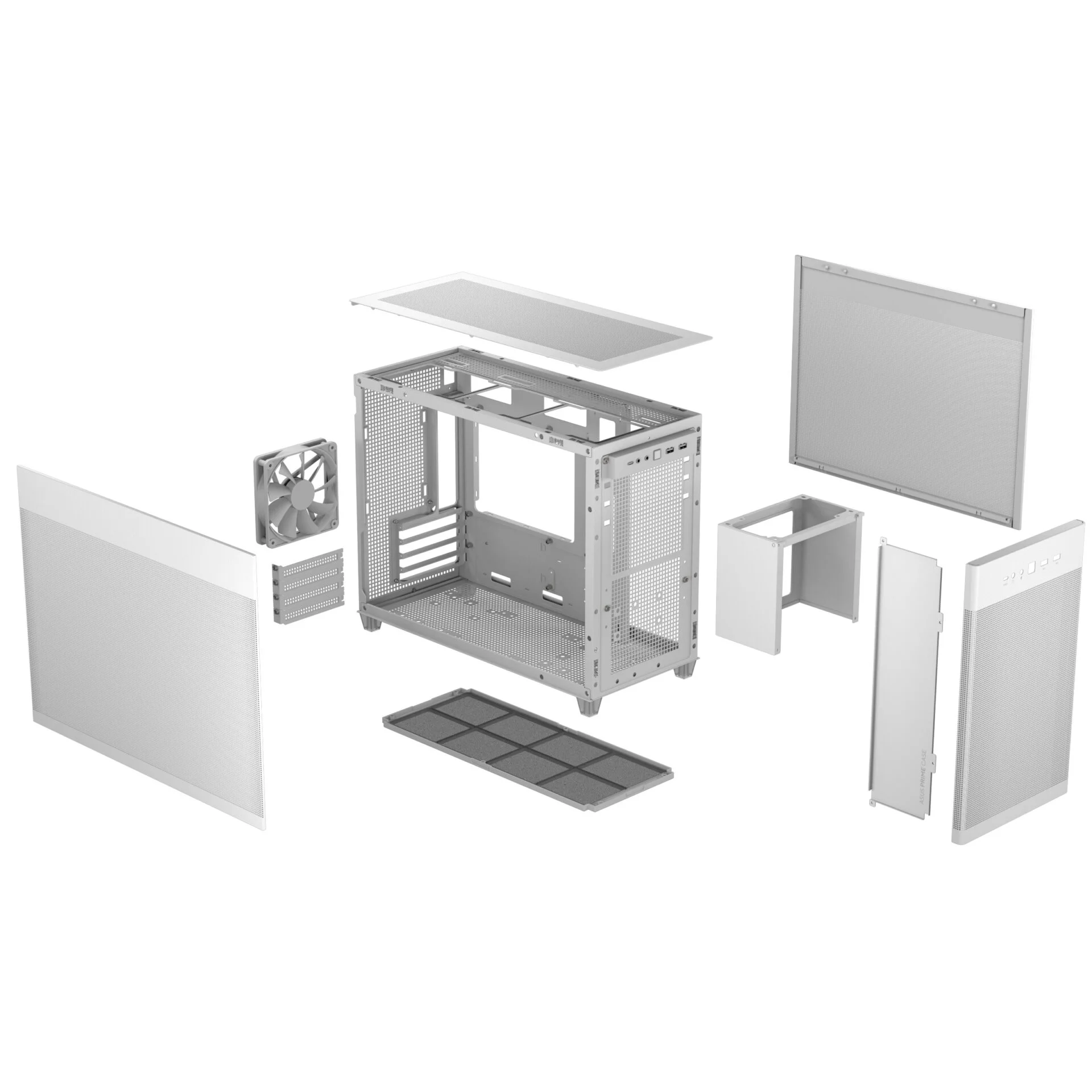 Корпус Asus Prime AP201 White без БЖ (90DC00G3-B39000) - Зображення 10