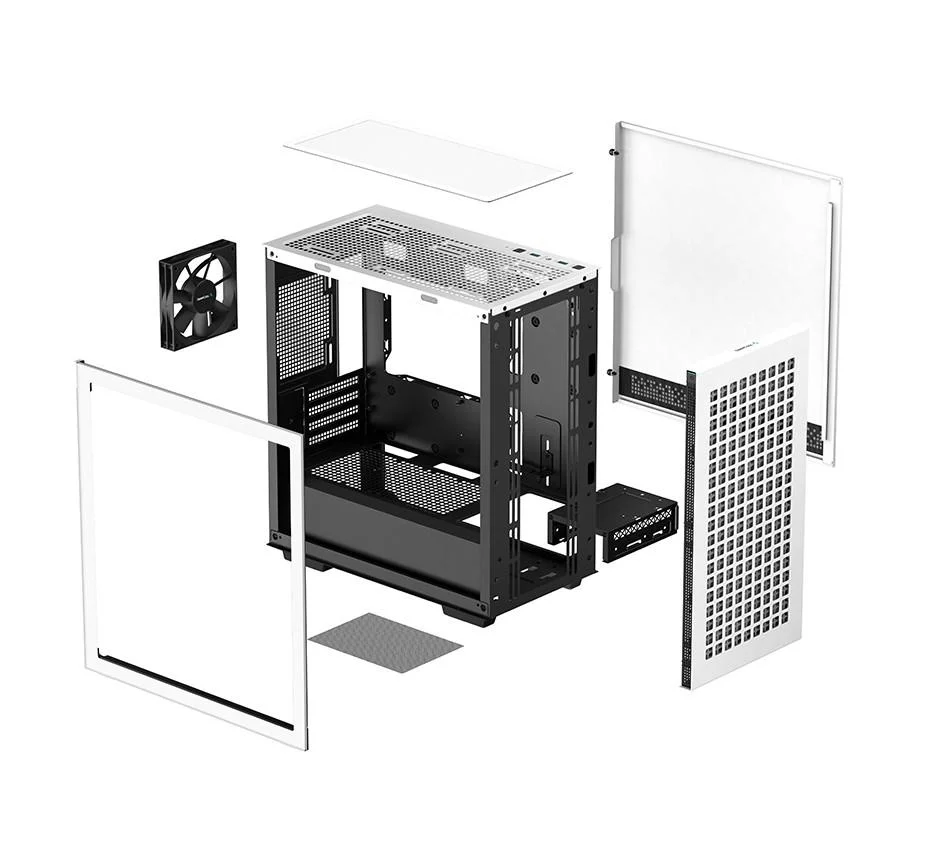 Корпус DeepCool CH370 White (R-CH370-WHNAM1-G-1) без БЖ - Зображення 10