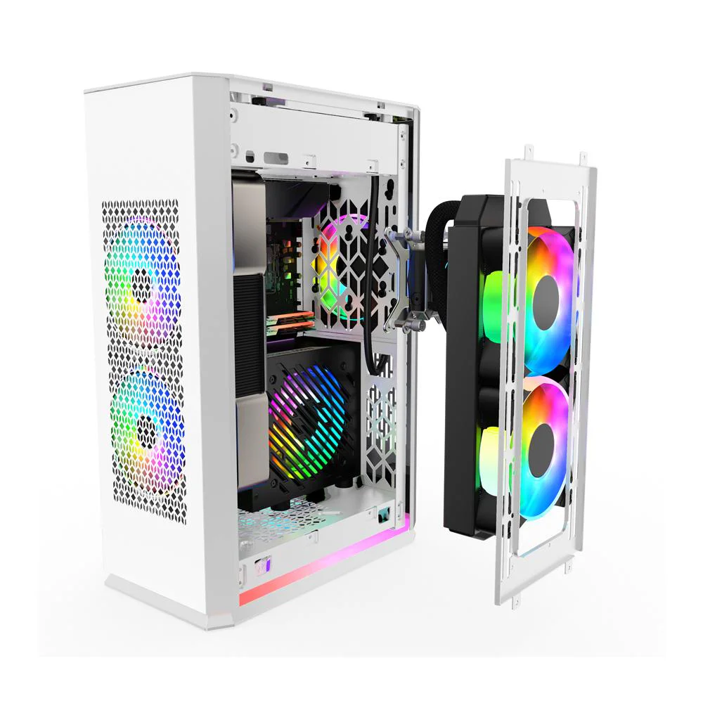 Корпус 1stPlayer UN1-3F2-W-WH White 750W — изображение 3