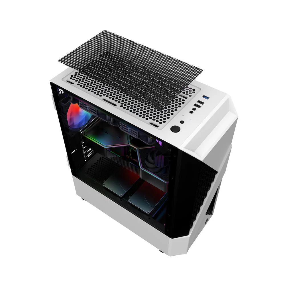 Корпус 1stPlayer F3-A-WH-4F1 White без БЖ — изображение 11