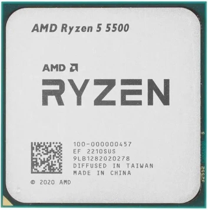 Процессор AMD Ryzen 5 5500 (3.6GHz 16MB 65W AM4) Tray (100-000000457)