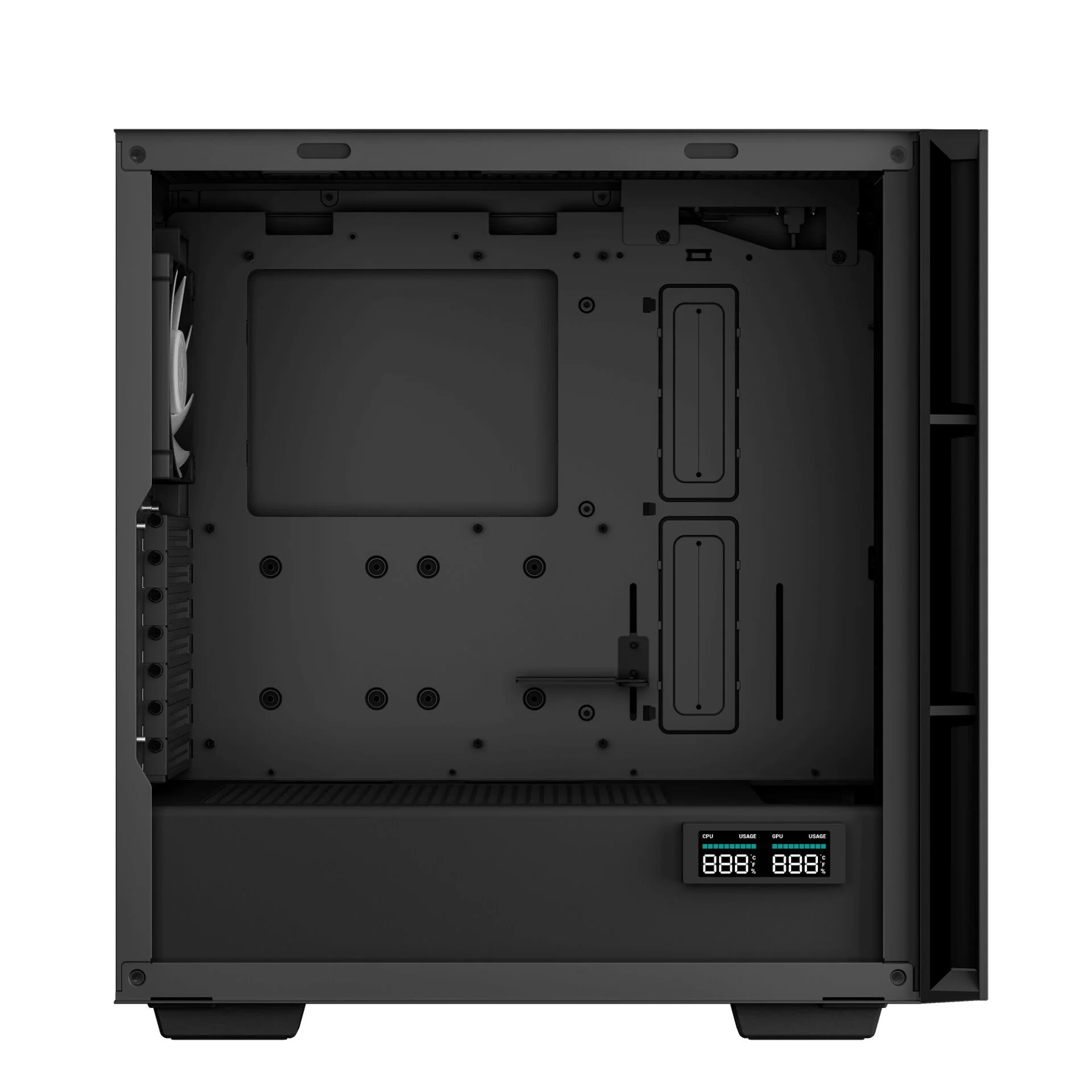 Корпус DeepCool CH560 Digital Black (R-CH560-BKAPE4D-G-1) без БЖ - Зображення 6