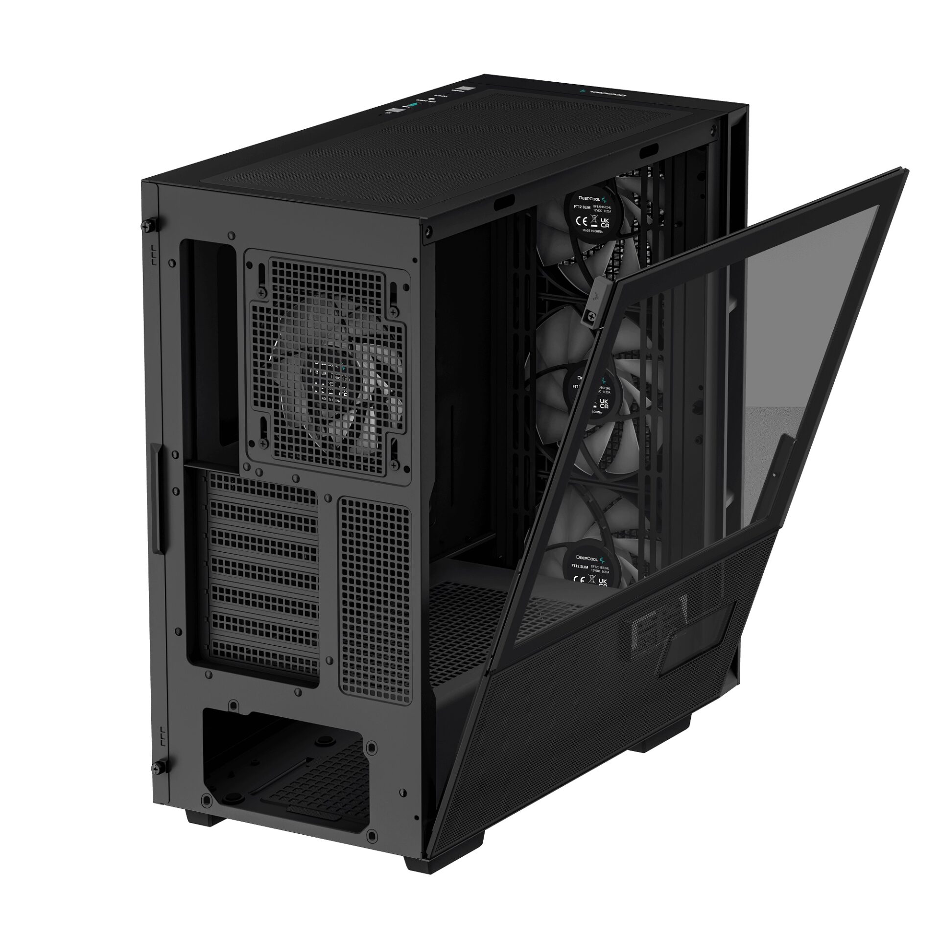 Корпус DeepCool CH560 Digital Black (R-CH560-BKAPE4D-G-1) без БЖ - Зображення 8