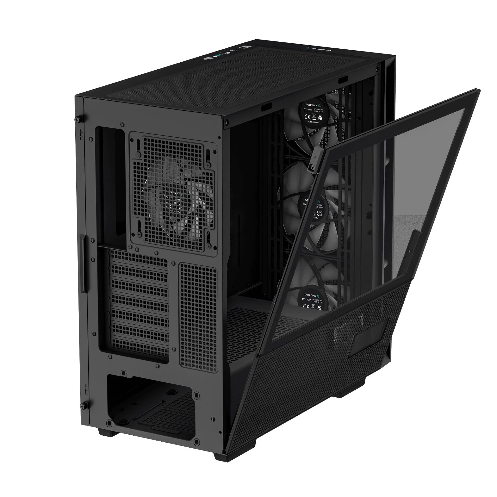 Корпус DeepCool CH560 Digital Black (R-CH560-BKAPE4D-G-1) без БЖ - Зображення 8