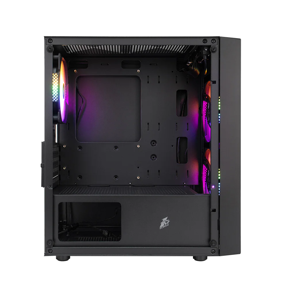 Корпус 1stPlayer BS-2-BK-3F1 Black без БЖ — изображение 3