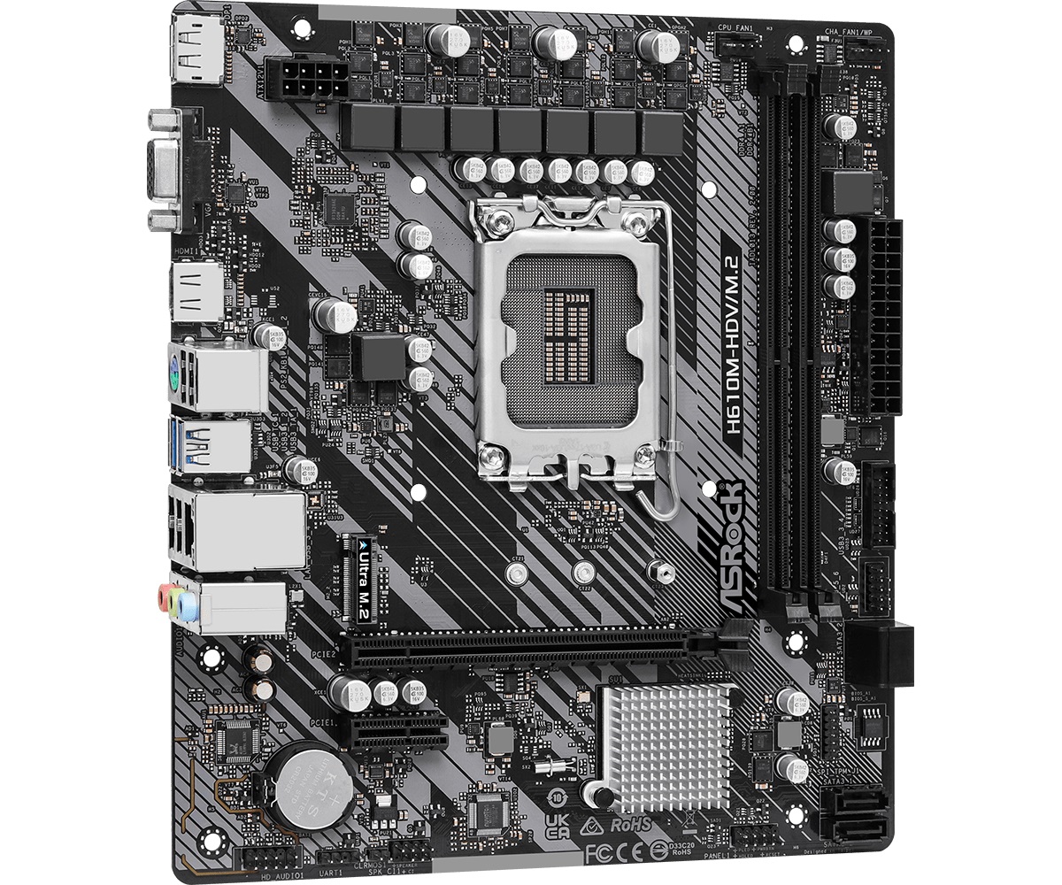 Материнська плата ASRock H610M-HDV/M.2 R2.0 Socket 1700 - Зображення 3