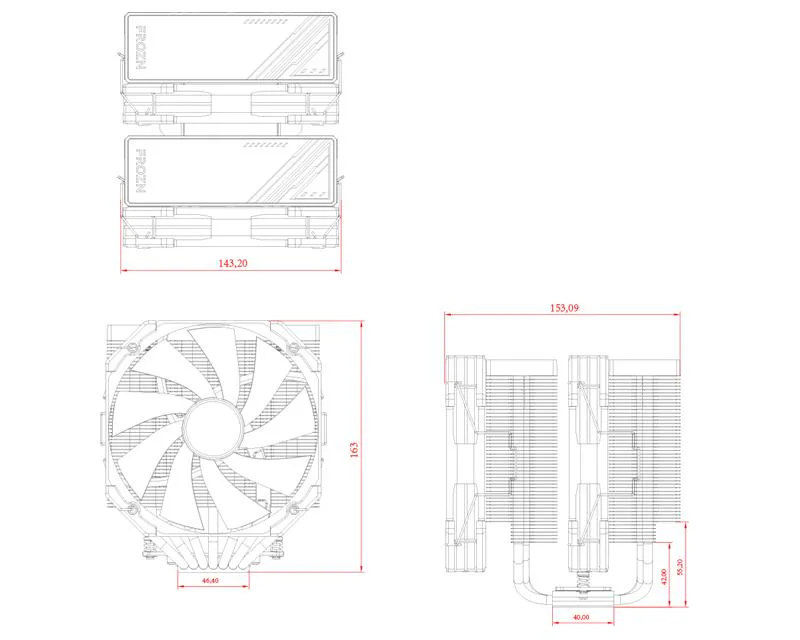Кулер процесорний ID-Cooling Frozn A720 Black - Зображення 5