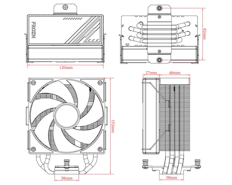 Кулер процесорний ID-Cooling Frozn A410 ARGB White - Зображення 5