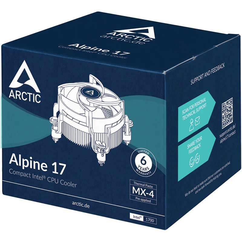 Кулер процесорний Arctic Alpine 17 (ACALP00040A) - Зображення 8