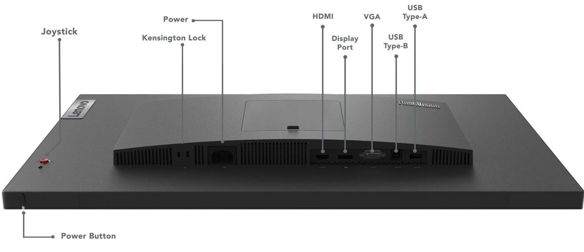 Монiтор Lenovo 27" T27i-30 (63A4MAT1UA) IPS Black - Зображення 14