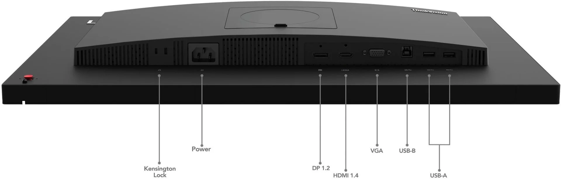 Монiтор Lenovo 23.8" T24v-30 (63D8MAT3UA) IPS Black - Зображення 6