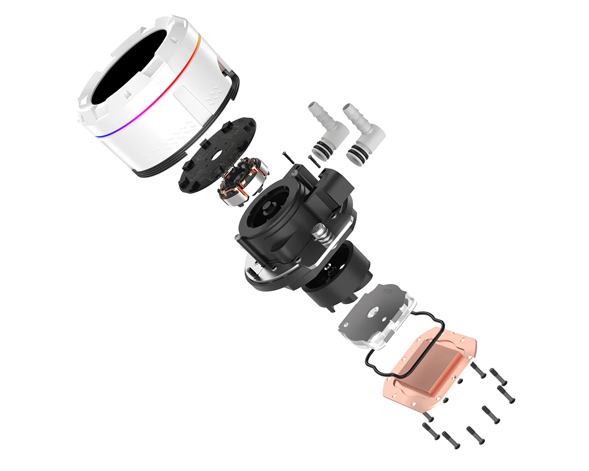 Система водяного охолодження ID-Cooling Space LCD SL240 XE White - Зображення 6