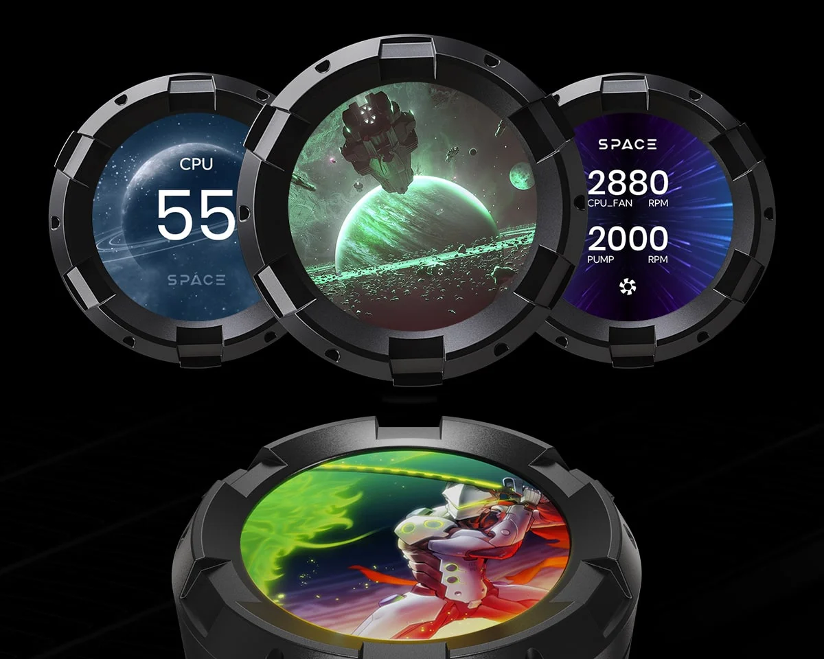 Система водяного охолодження ID-Cooling Space LCD SL360 Pro SE - Зображення 10