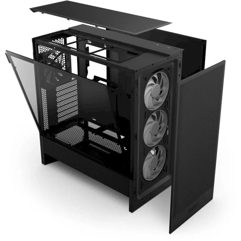 Корпус NZXT H5 Flow RGB Black (CC-H52FB-R1) без БЖ - Зображення 11