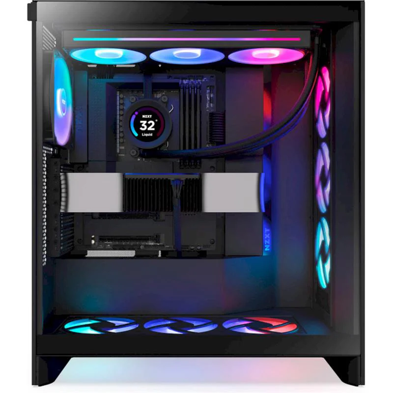 Корпус NZXT H7 Flow RGB Black (CM-H72FB-R1) без БЖ - Зображення 6