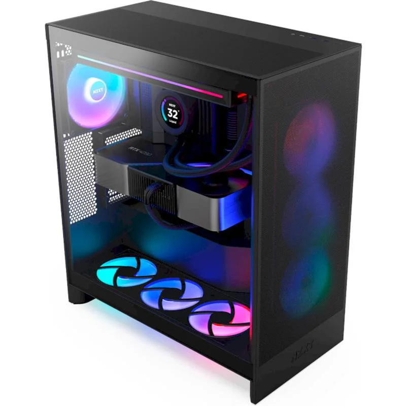 Корпус NZXT H7 Flow RGB Black (CM-H72FB-R1) без БЖ - Зображення 8