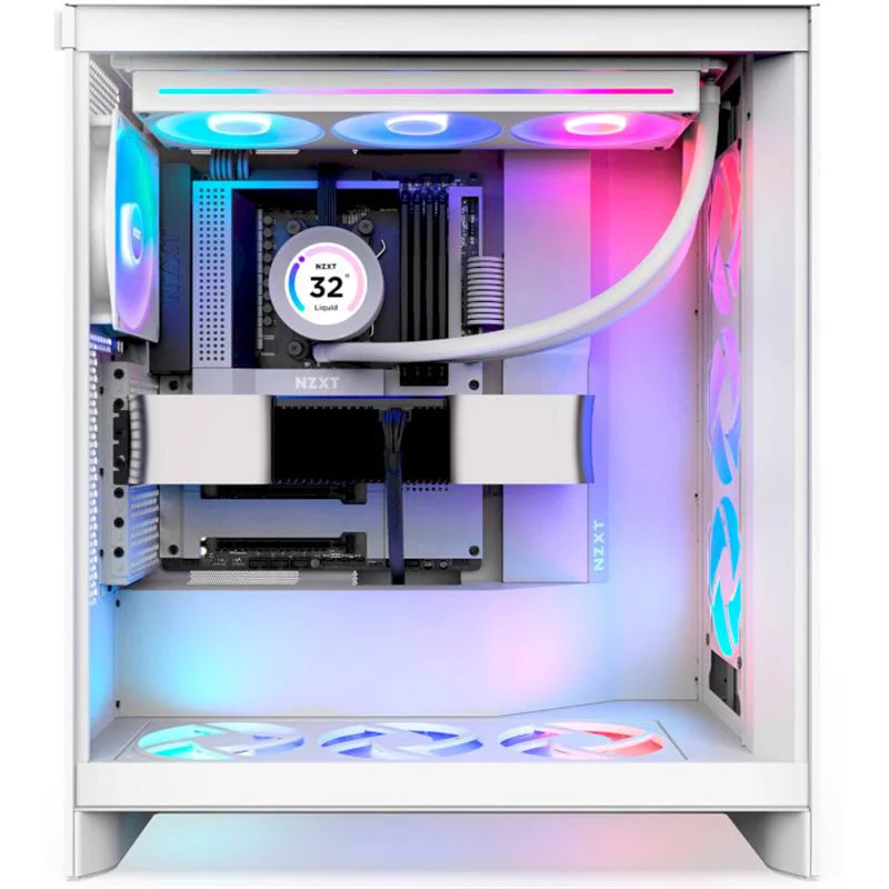 Корпус NZXT H7 Flow RGB White (CM-H72FW-R1) без БЖ - Зображення 6