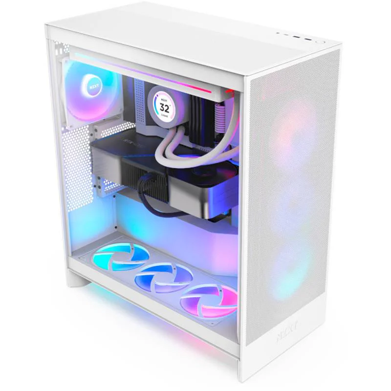 Корпус NZXT H7 Flow RGB White (CM-H72FW-R1) без БЖ - Зображення 8