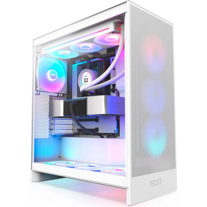 Корпус NZXT H7 Flow RGB White (CM-H72FW-R1) без БЖ - Зображення 9