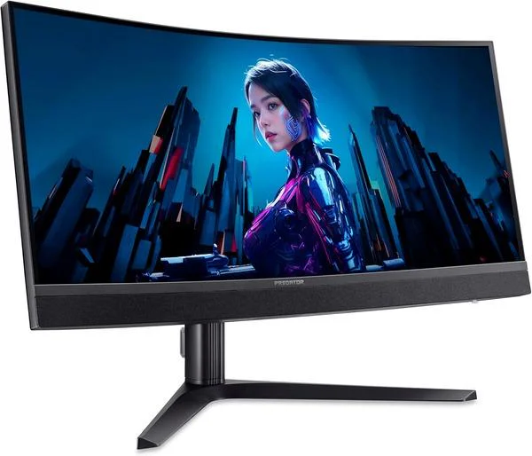 Монiтор Acer 34" Predator X34V3bmiiphuzx (UM.CXXEE.301) VA Black Curved 180Hz - Зображення 2