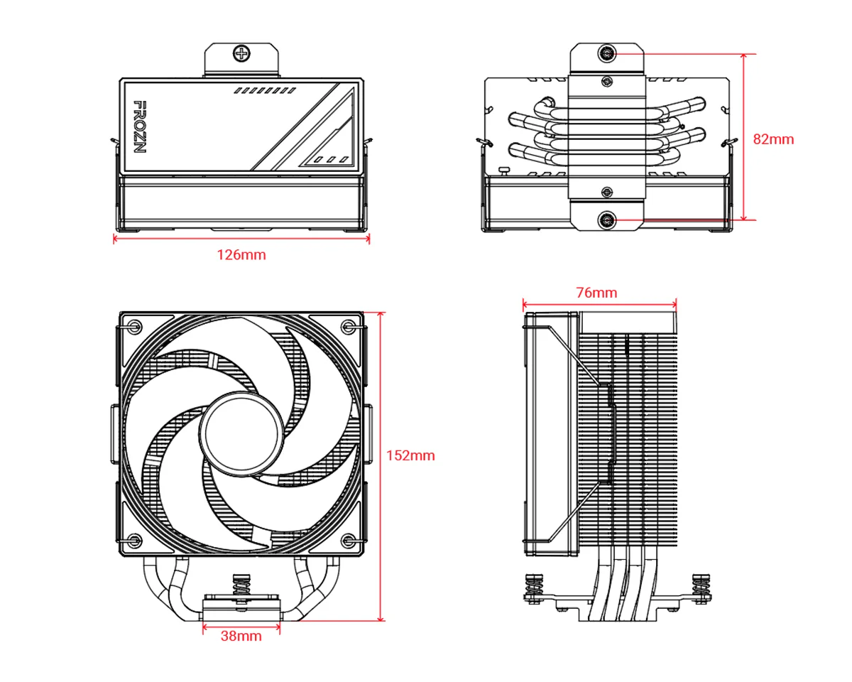 Кулер процесорний ID-Cooling Frozn A410 SE ARGB - Зображення 7