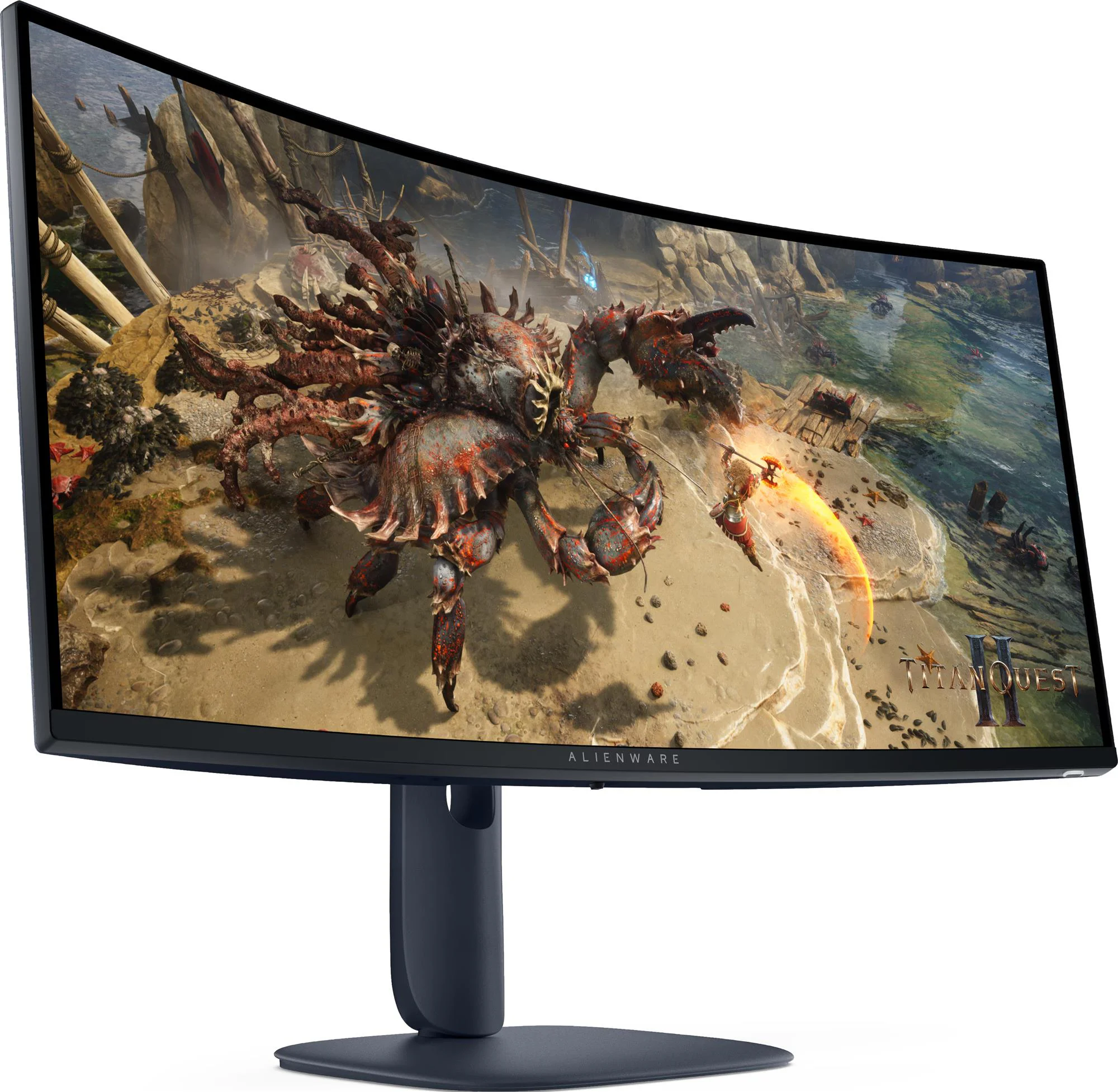 Монiтор Dell 34" AW3425DWM (210-BQWL) VA Black Curved 180Hz - Зображення 2