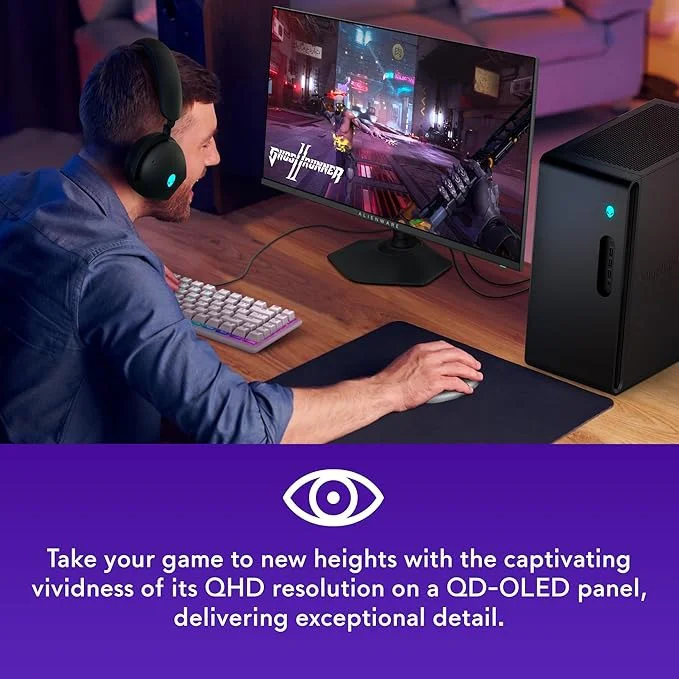 Монітор Dell 26.7" AW2725DF (210-BLHH) QD OLED Black 360Hz - Зображення 9