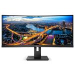 Монiтор Philips 34" UltraWide 346B1C/00 VA Black
