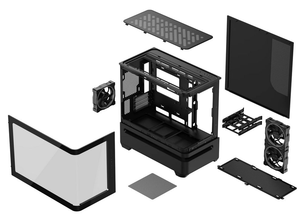 Корпус Asus Prime AP202 ARGB Tempered Glass Black без БЖ (90DC00P0-B19000) - Зображення 17