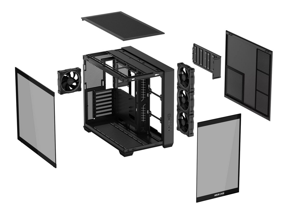 Корпус Asus A32 Plus Black Tempered Glass (90DC00S0-B19000) - Зображення 14