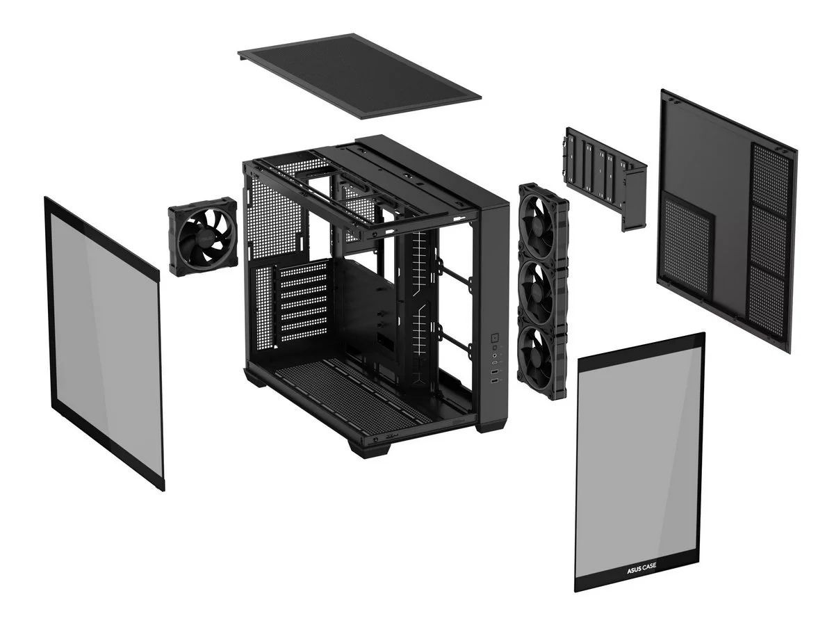 Корпус Asus A32 Plus Black Tempered Glass (90DC00S0-B19000) - Зображення 14