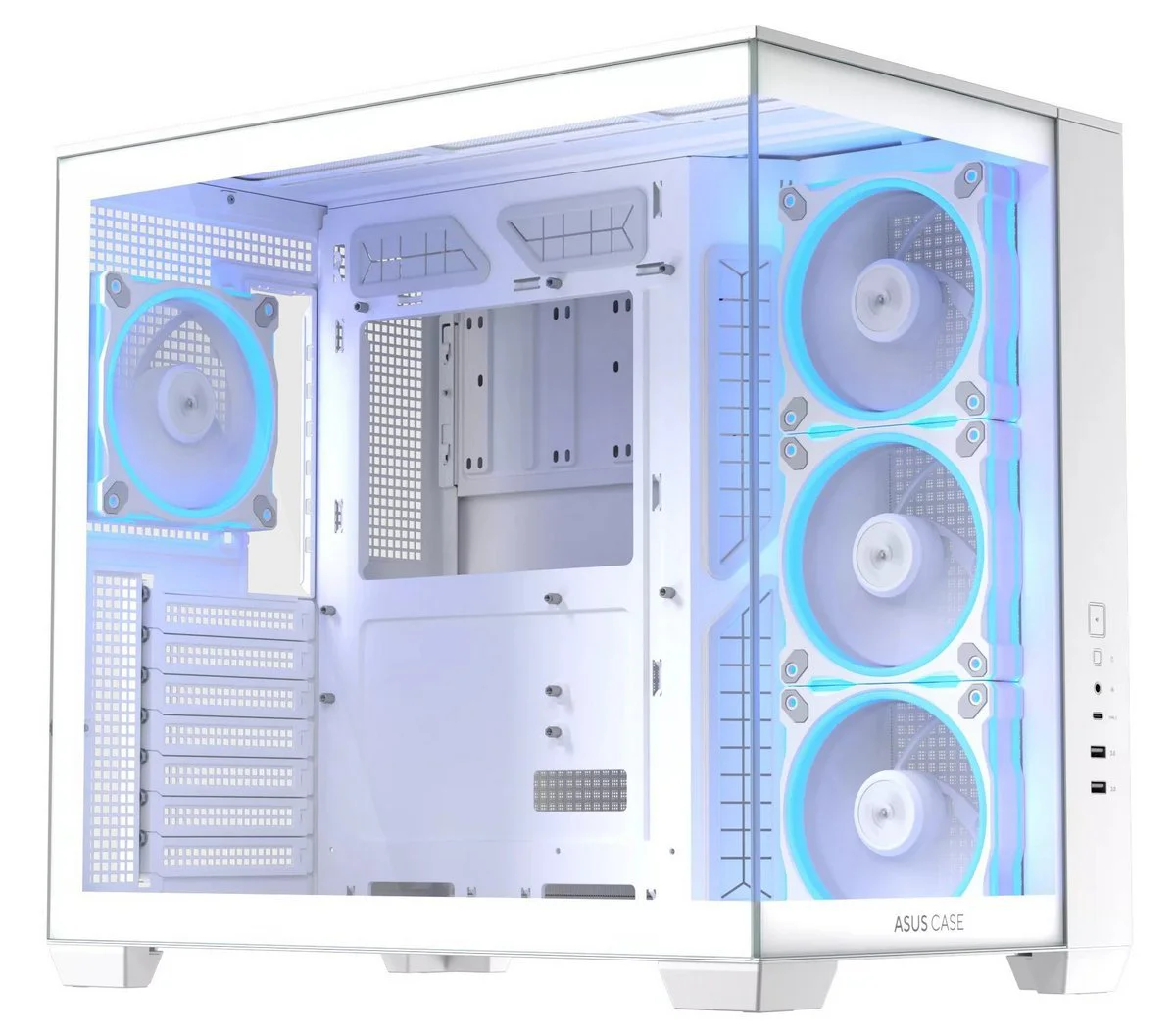 Корпус Asus A32 Plus White Tempered Glass (90DC00S3-B19000) - Зображення 2