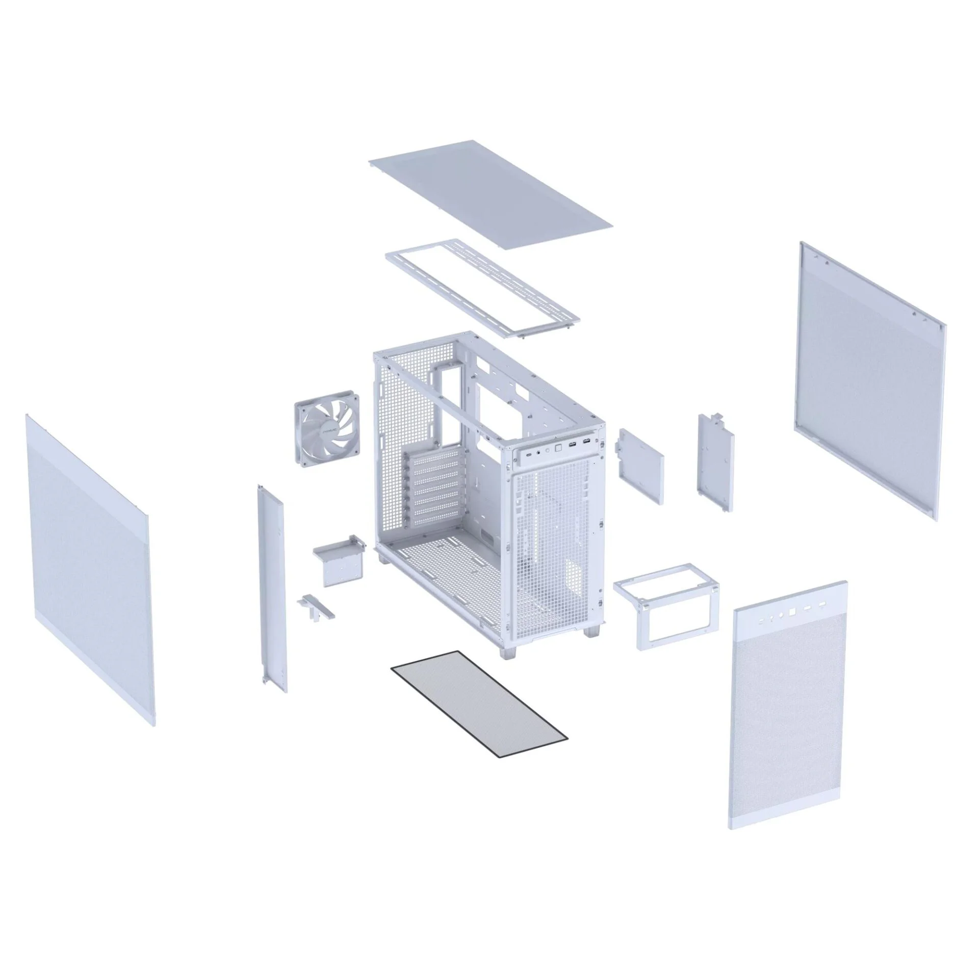 Корпус Asus Prime AP303 Mesh White (90DC00V3-B39000) — изображение 3