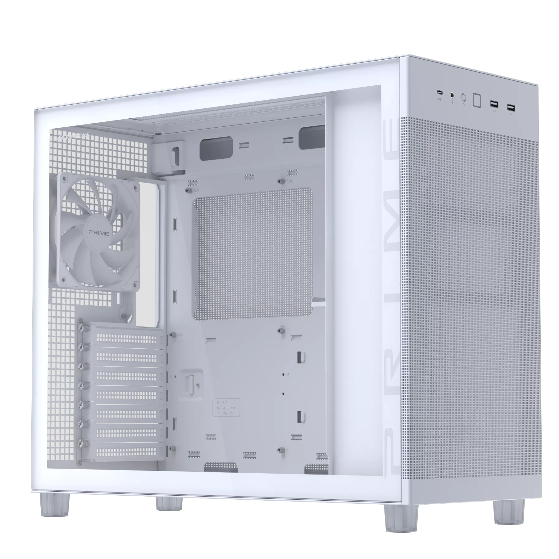 Корпус Asus Prime AP303 TG White (90DC00V3-B39010) — изображение 5