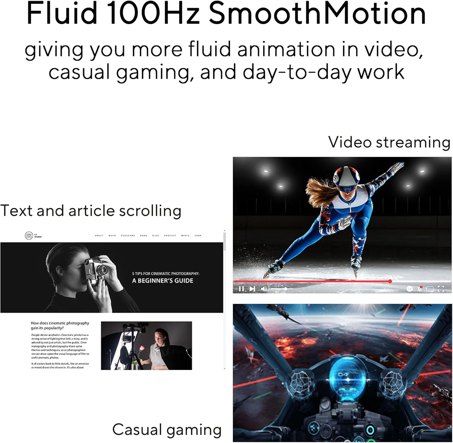 Монітор Asus 21.45" VP227HF (90LM0880-B01O71) VA Black 100Hz - Зображення 3