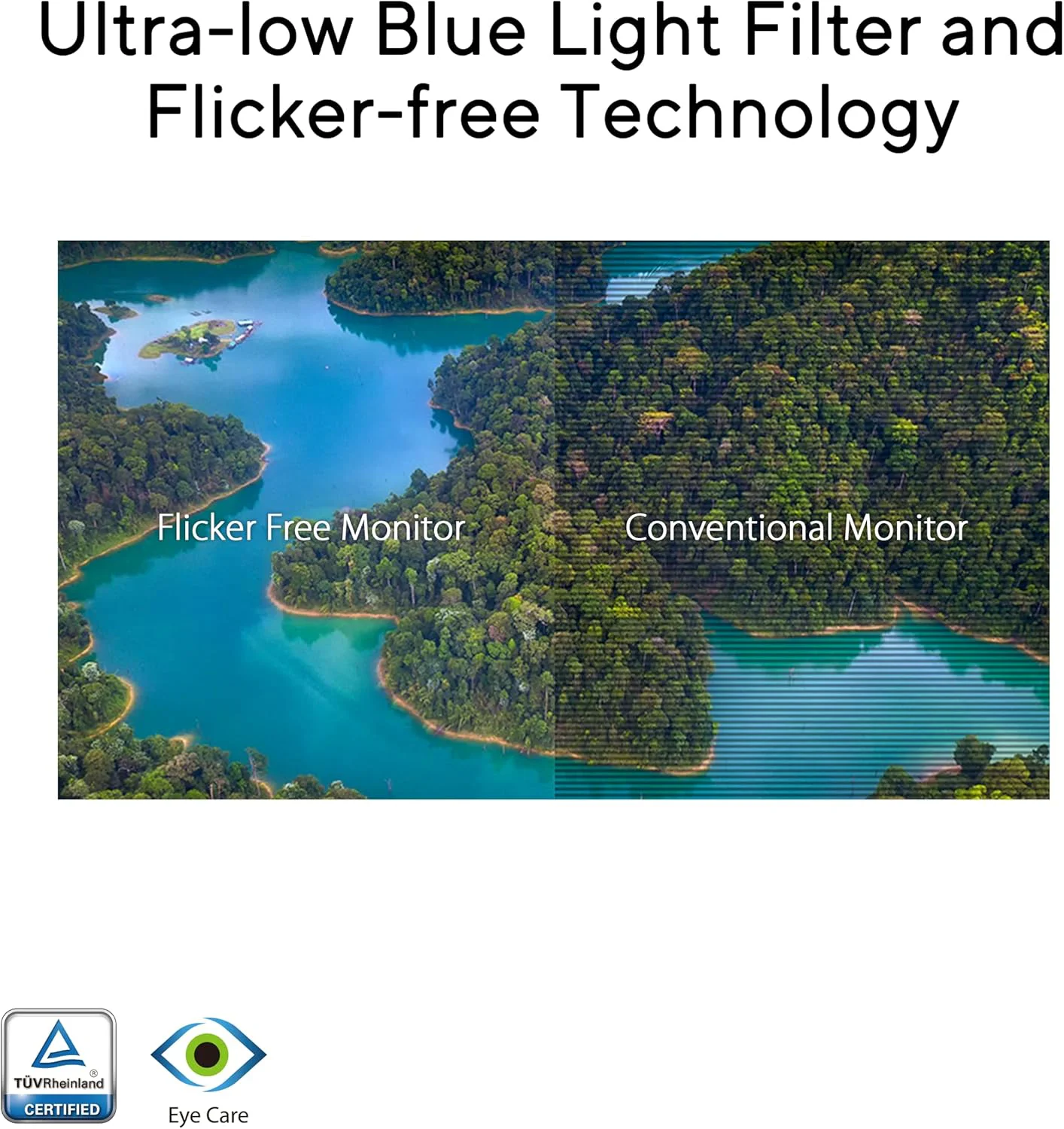 Монітор Asus 21.45" VP227HF (90LM0880-B01O71) VA Black 100Hz - Зображення 4