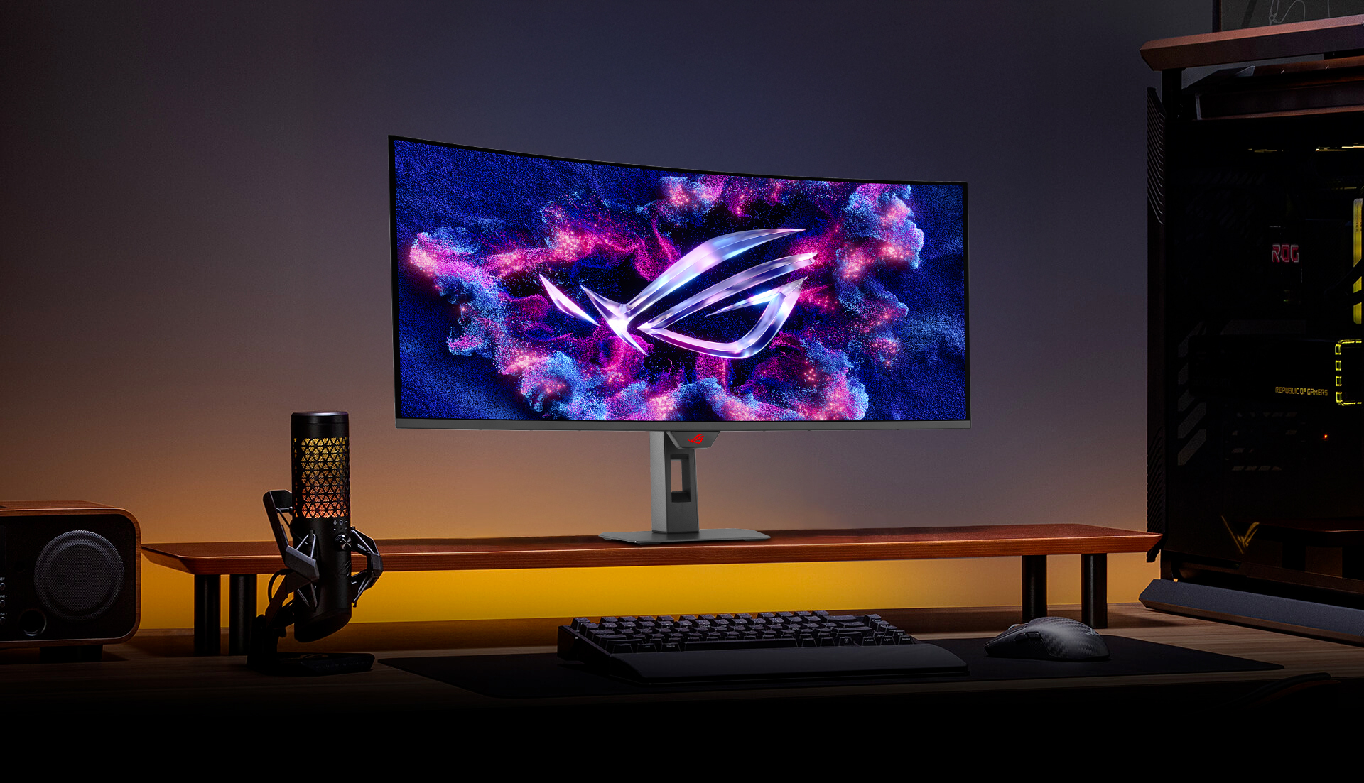 Монітор Asus 34" ROG Strix XG34WCDG (90LM0B70-B01171) OLED Black Curved 175Hz - Зображення 3