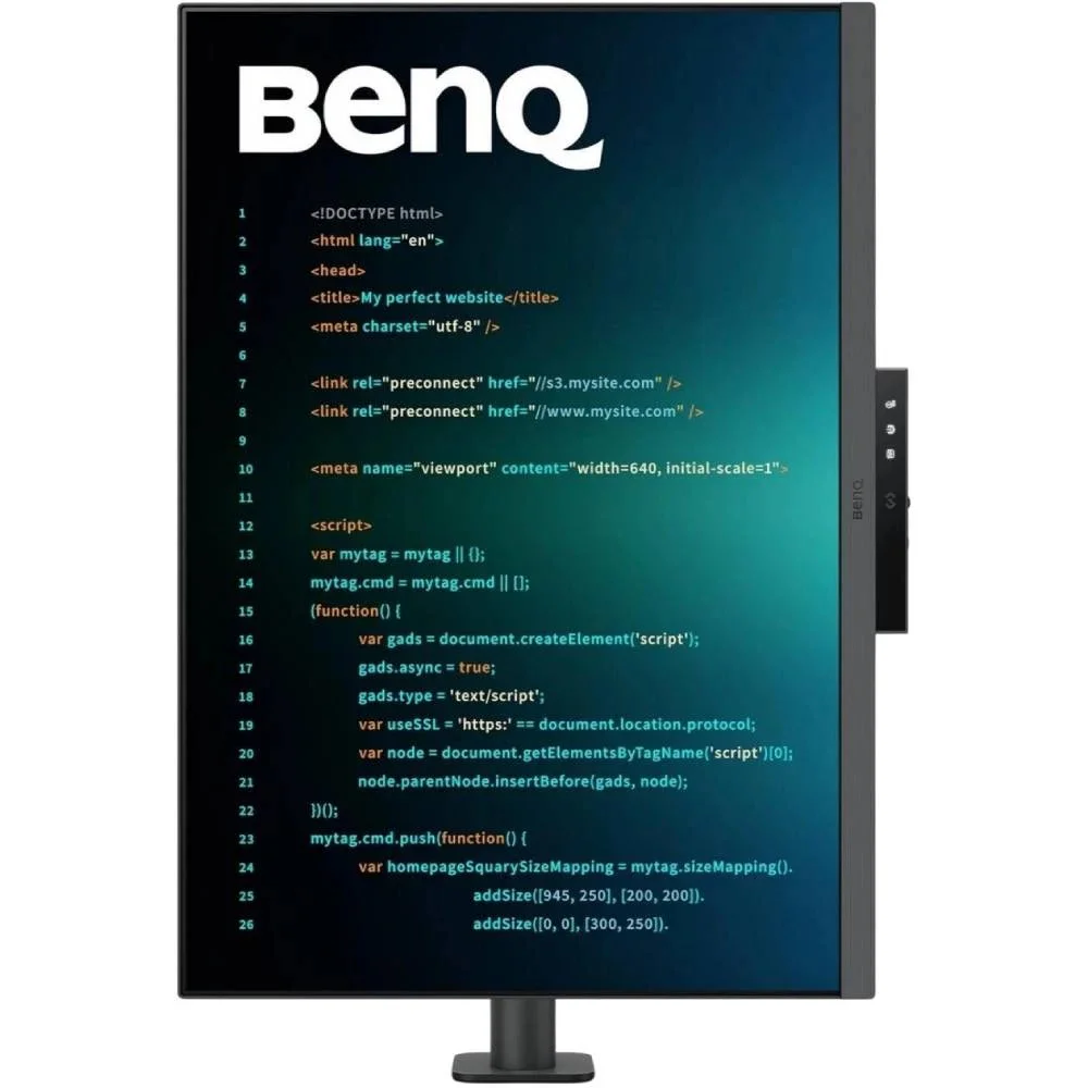 Монітор BenQ 28.2" RD280UA (9H.LM2LJ.TBE) IPS Metallic Gray — изображение 2