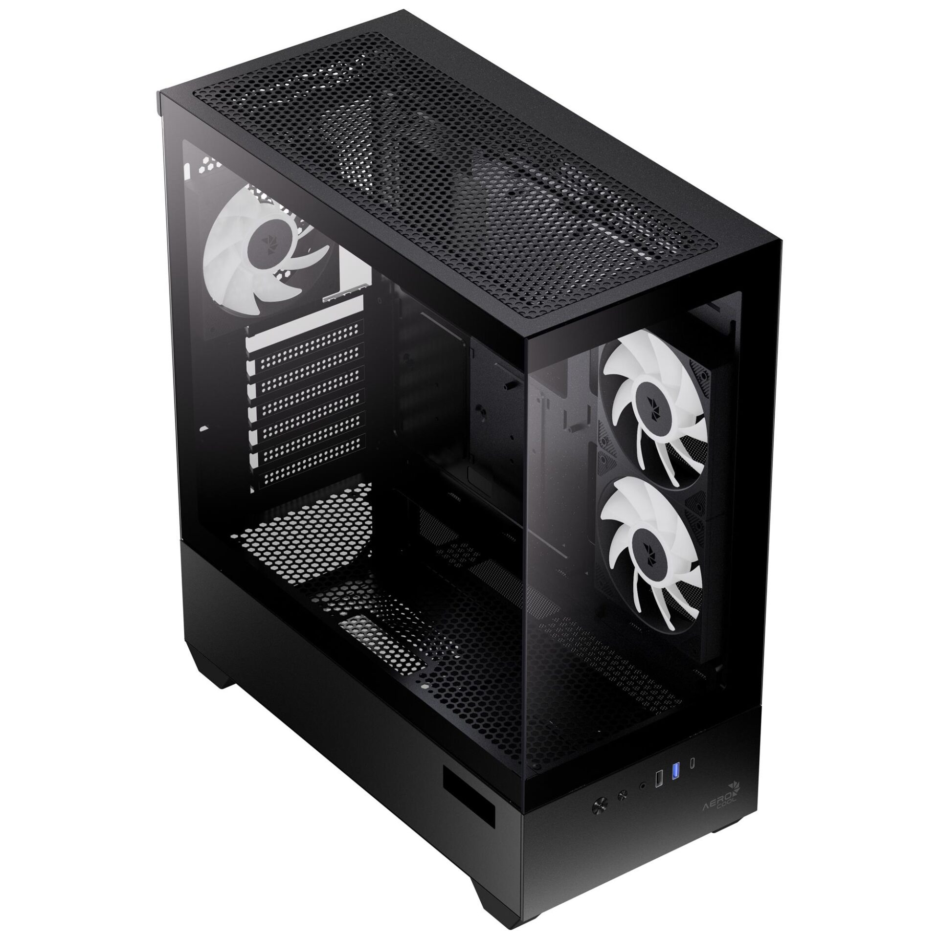 Корпус AeroCool P500D Digi-G-BK-v1 Black (ACCM-PN07033.11) — изображение 2