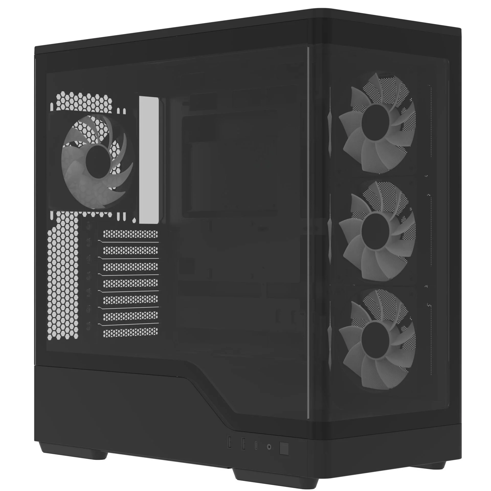 Корпус AeroCool P500A-BK-v1 Black (ACCM-PN08143.11) - Зображення 7