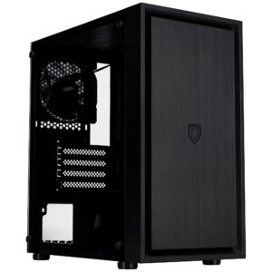 Корпус 1stPlayer B5-M-BK-3F Black без БЖ