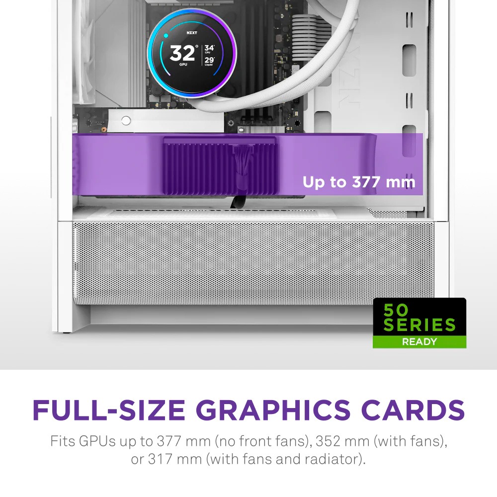 Корпус NZXT H3 Flow White без БЖ (CC-H31FW-01) - Зображення 7