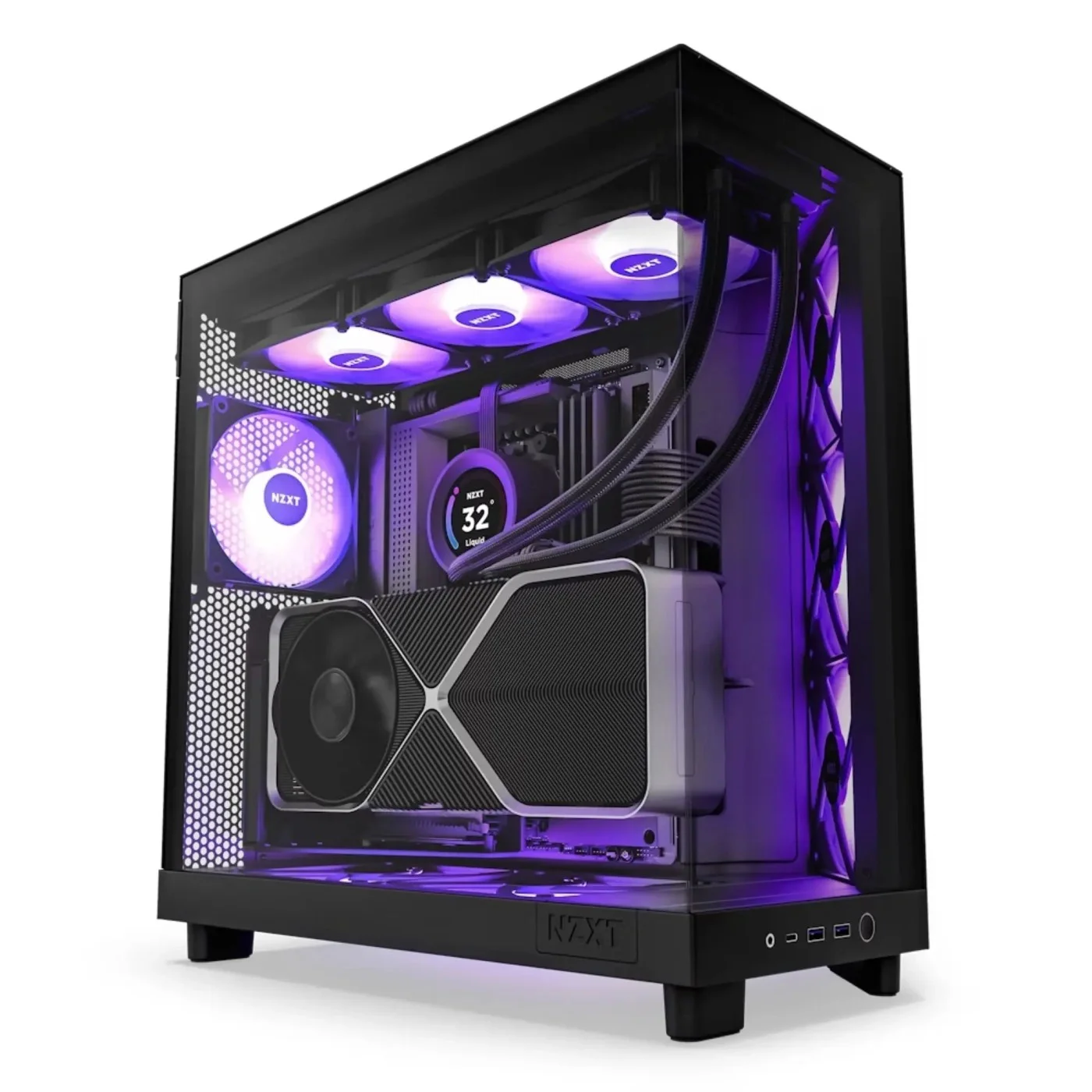 Корпус NZXT H6 Flow RGB Black (CC-H61FB-R1) без БЖ — изображение 5
