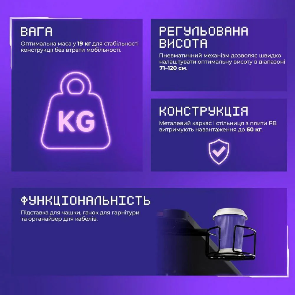 Стіл для геймерів Proove Gaming PVP - Зображення 10